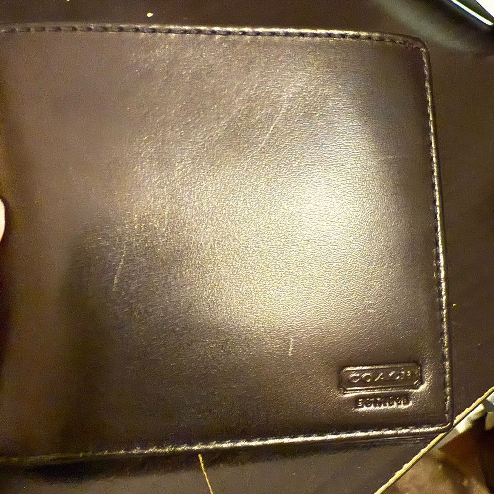 Coach Men's Black Leather Wallet